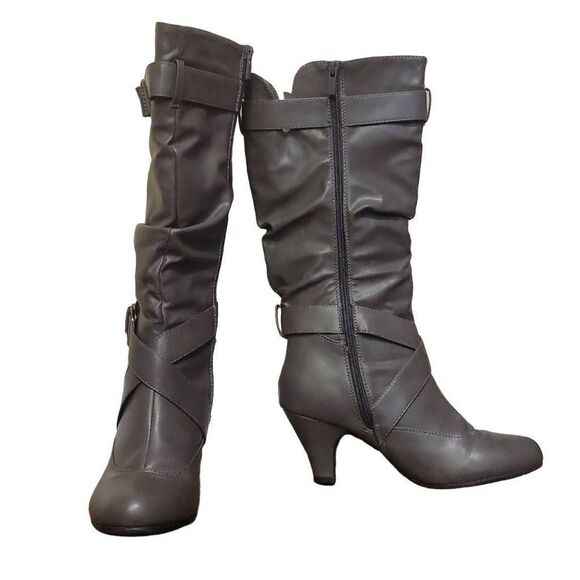 Forever Link Maggie Heeled Knee Boots - Picture 8 of 14